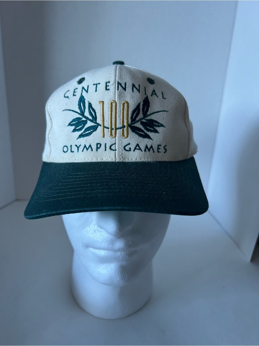 Vintage 1996 Centennial Olympic Games 100 Embroidered Two-Tone SnapBack Cap